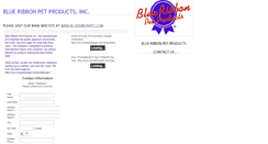 Desktop Screenshot of blueribbonpetproducts.com